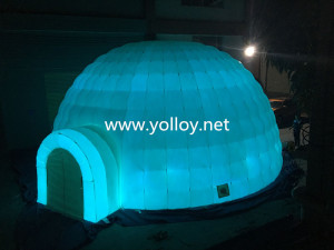 Inflatable Attractive LED Dome Tent with Light